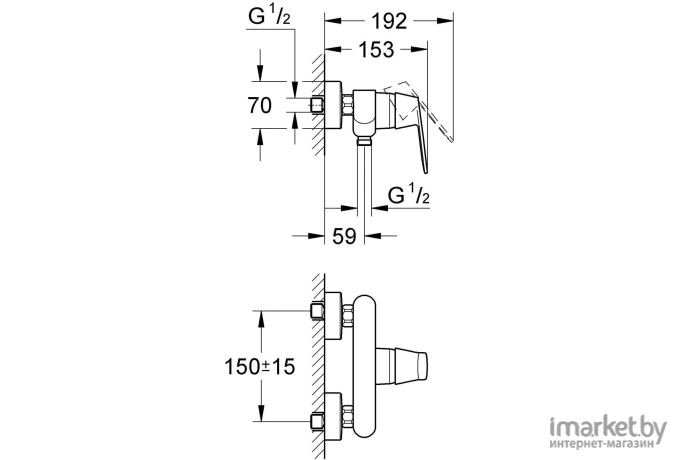 Смеситель Grohe Eurosmart Cosmopolitan 32837000