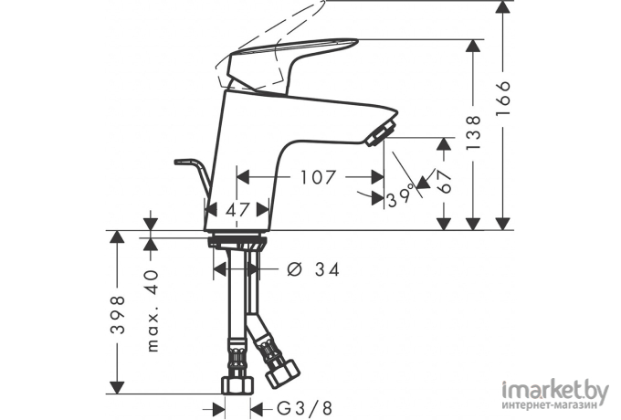 Смеситель Hansgrohe Logis 70 71070000