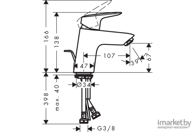 Смеситель Hansgrohe Logis 70 71070000