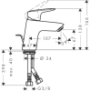 Смеситель Hansgrohe Logis 70 71070000