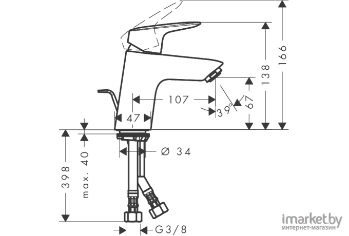 Смеситель Hansgrohe Logis 70 71070000