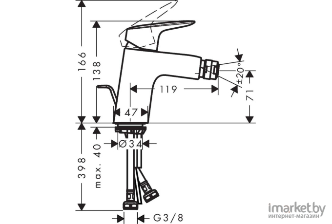 Смеситель Hansgrohe Logis [71204000]