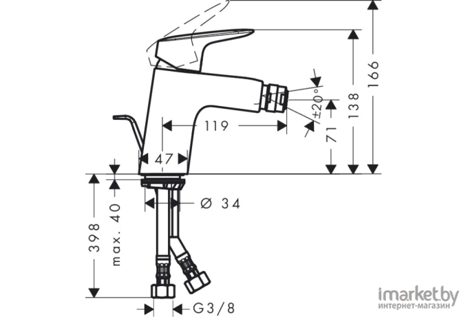 Смеситель Hansgrohe Logis [71204000]