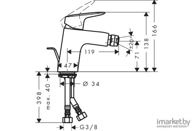 Смеситель Hansgrohe Logis [71204000]