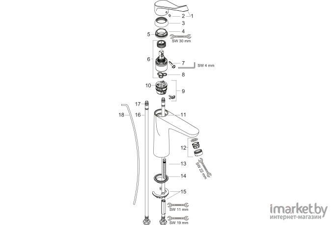 Смеситель Hansgrohe Focus 31911000