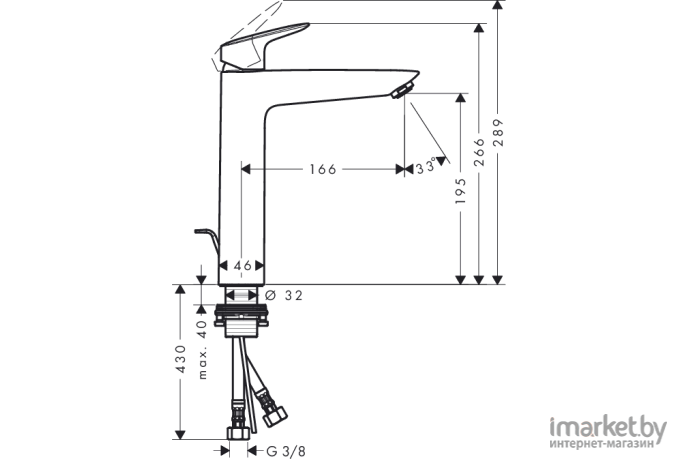 Смеситель Hansgrohe Logis 71090000