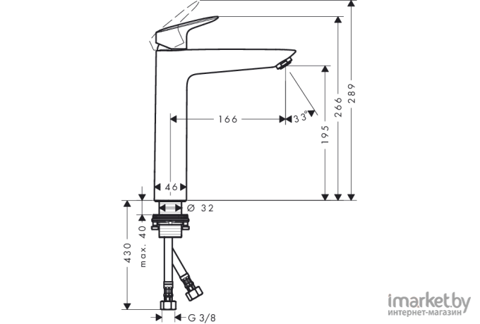 Смеситель Hansgrohe Logis 71091000