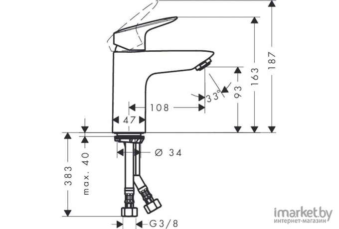 Смеситель Hansgrohe Logis 71101000