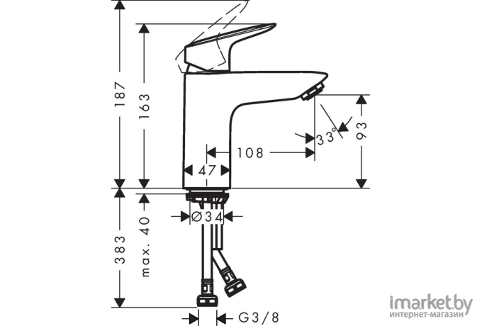 Смеситель Hansgrohe Logis 71103000