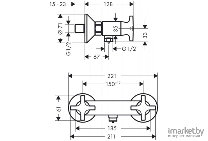 Смеситель Hansgrohe Logis Classic 71260000