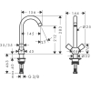 Смеситель Hansgrohe Logis 71280000