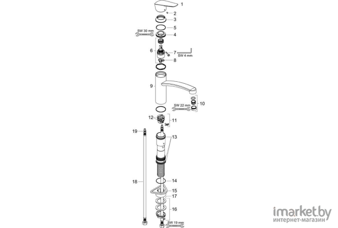 Смеситель Hansgrohe Logis 160 71832000