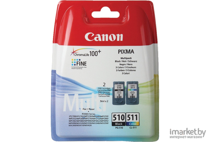 Картридж Canon PG-510/CL-511 многоцветный/черный (2970B010)