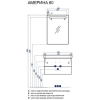 Акватон Америна 80 Тумба для умывальника черный (1.A137.7.01A.M95.0)