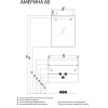 Акватон Америна 80 Тумба для умывальника черный (1.A137.7.01A.M95.0)
