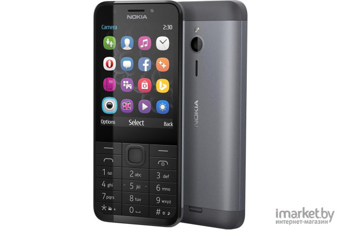 Мобильный телефон Nokia 230 Dual SIM Dark Silver