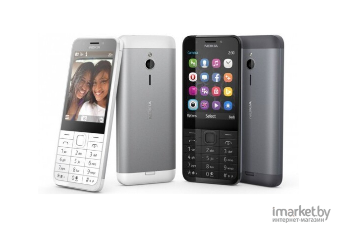 Мобильный телефон Nokia 230 Dual SIM Dark Silver