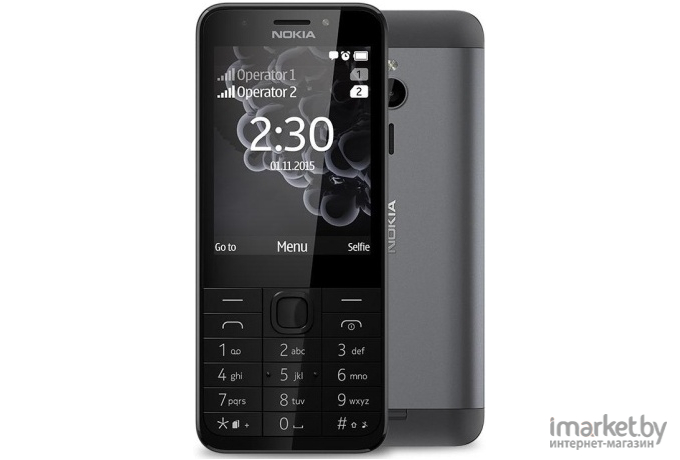 Мобильный телефон Nokia 230 Dual SIM Dark Silver