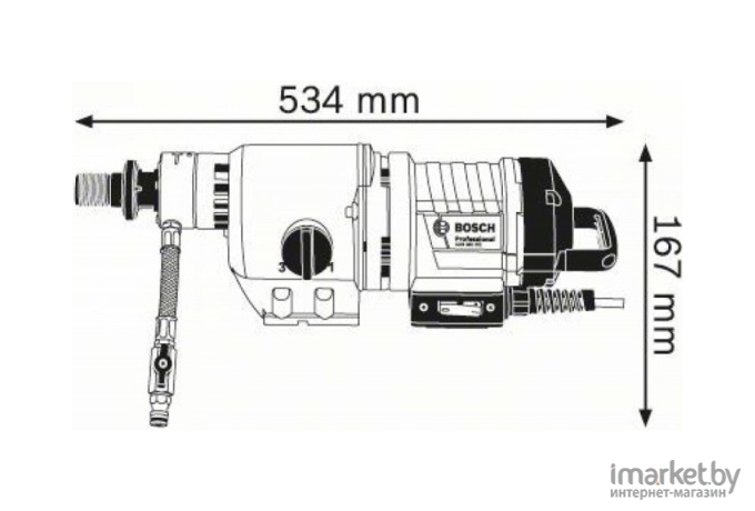 Дрель алмазного сверления Bosch GDB 350 WE Professional (0.601.189.900)