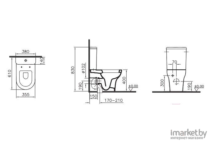 Унитаз Vitra Zentrum [9012B003-7202]