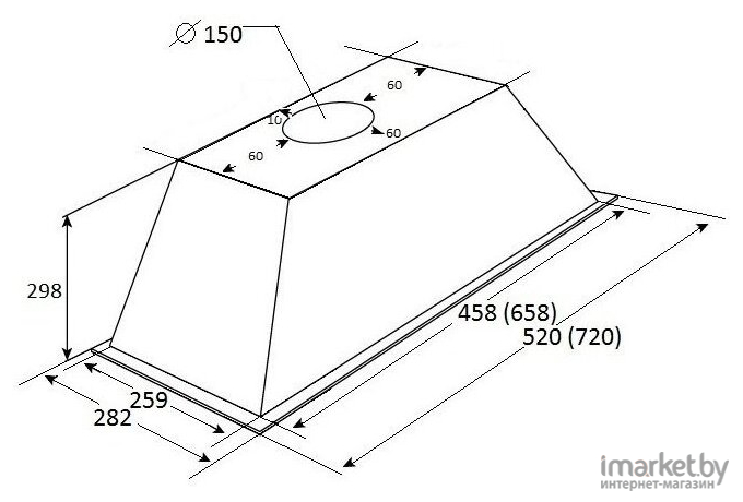 Кухонная вытяжка KUPPERSBERG Inlinea 52 C