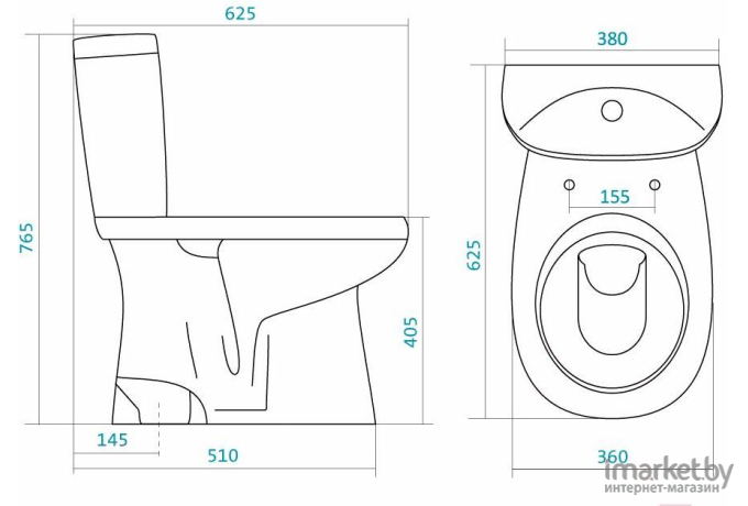 Унитаз Santek Анимо 1WH302133