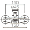 Смеситель Bravat Line F65299C-1