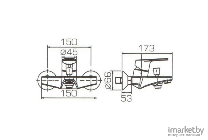 Смеситель Bravat Line F65299C-1