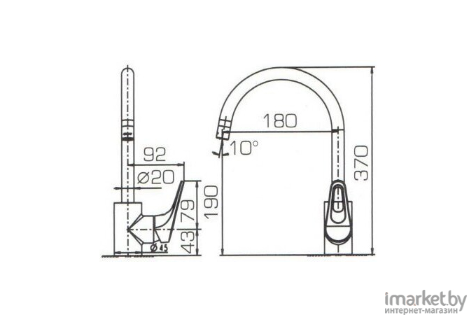 Смеситель Bravat Drop-D F748162C