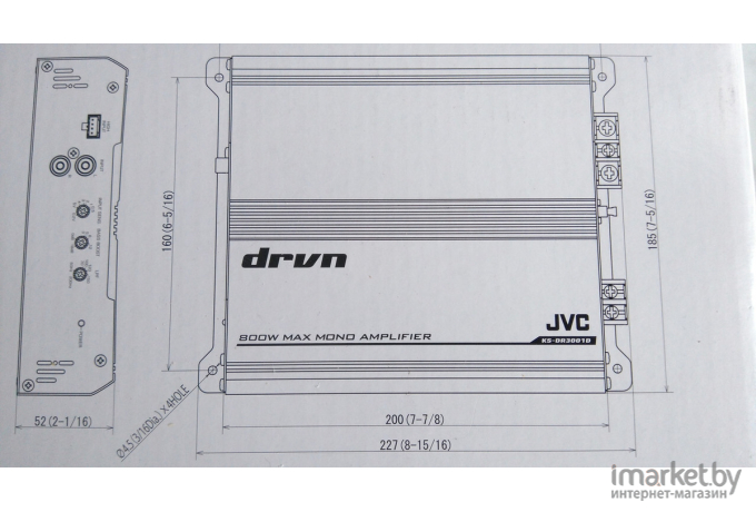 Автомобильный усилитель JVC KS-DR3001D
