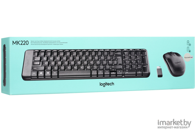 Мышь + клавиатура Logitech Wireless Combo MK220