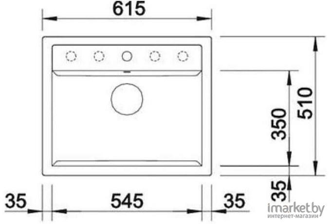Кухонная мойка Blanco Dalago 6 (белый) [514199]