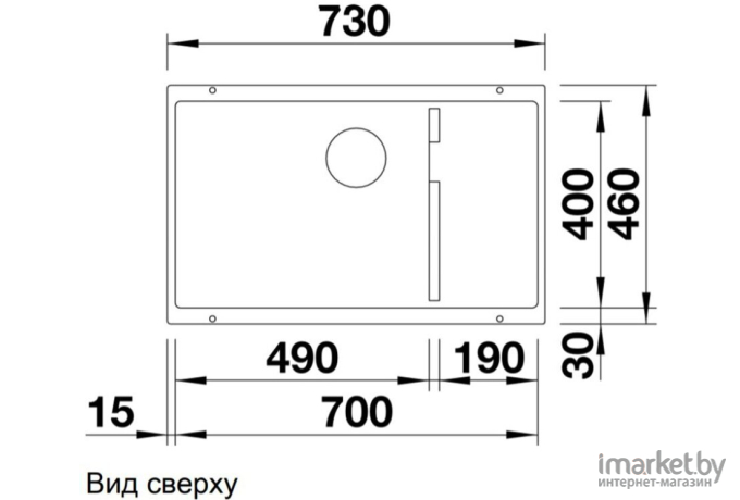 Кухонная мойка Blanco Subline 700-U Level (алюметаллик) [518391]