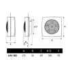Вентилятор вытяжной CATA LHV 160