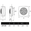 Вентилятор вытяжной CATA LHV 225