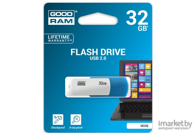 USB Flash GOODRAM UCO2 32GB [UCO2-0320MXR11]