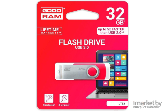 USB Flash GOODRAM UTS3 32GB [UTS3-0320R0R11]