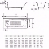 Ванна Roca Continental 140x70