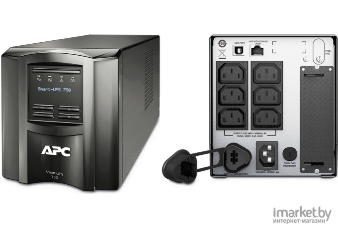 Источник бесперебойного питания APC Smart-UPS 750VA LCD 230V (SMT750I)