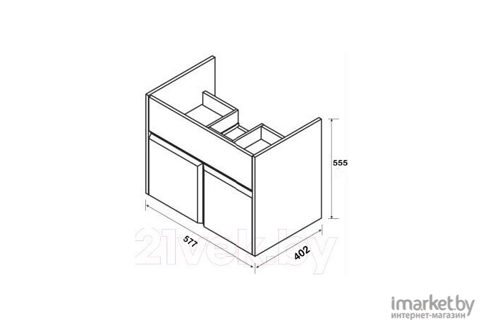 Умывальник Roca Unik The Gap 80 A327470000