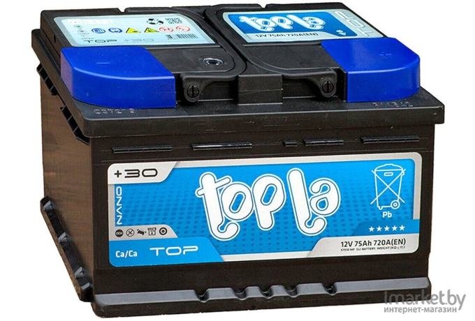 Автомобильный аккумулятор Topla TOP (75 А/ч) (118072)