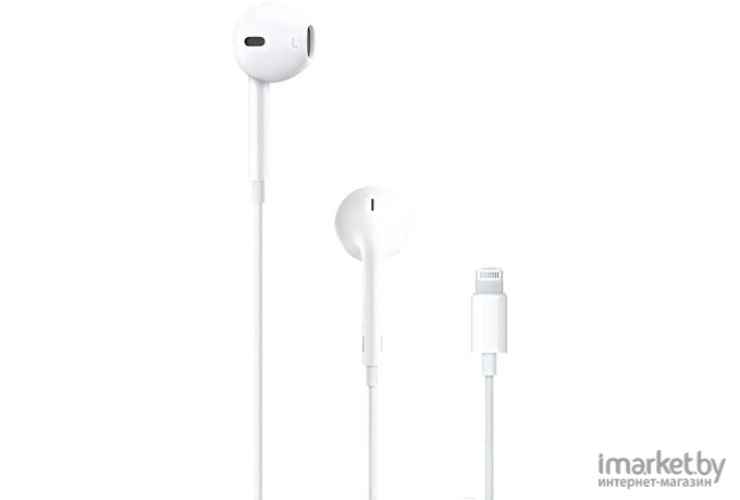 Наушники с микрофоном Apple EarPods с разъёмом Lightning [MMTN2ZM/A]