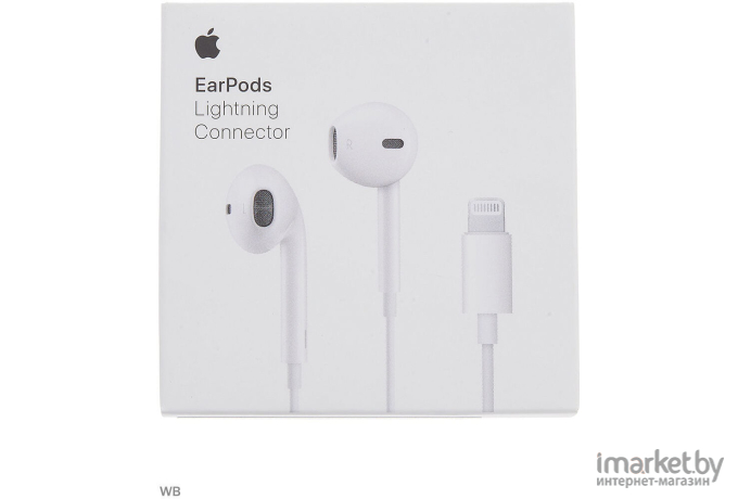 Наушники с микрофоном Apple EarPods с разъёмом Lightning [MMTN2ZM/A]