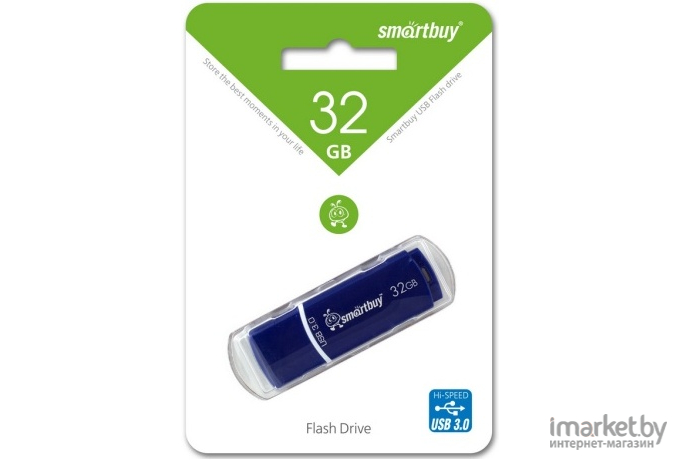 USB Flash Smart Buy Crown 32Gb Blue (SB32GBCRW-Bl)