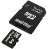 Карта памяти Smart Buy microSDHC (Class 10) 8 Гб + SD адаптер (SB8GBSDCL10-01)