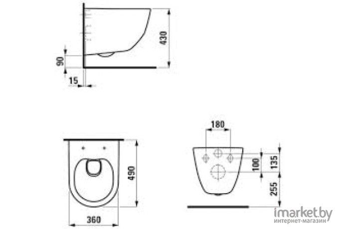 Унитаз Laufen Pro 820966