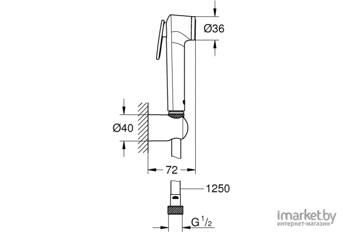 Душевой гарнитур Grohe Tempesta-F Trigger Spray 30 27513001