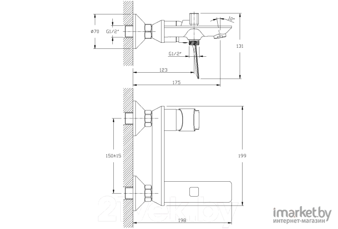 Смеситель Rossinka Silvermix RS27-31