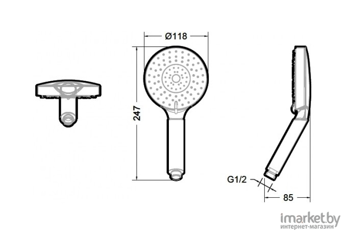 Душевая лейка Bravat P7094C