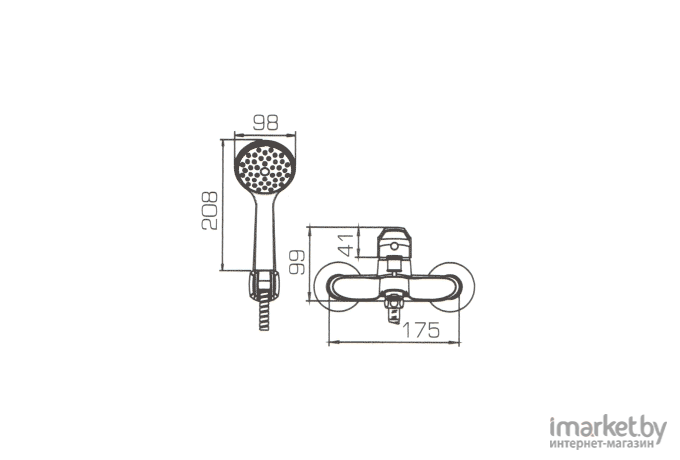 Смеситель Bravat Eco F6111147C-B